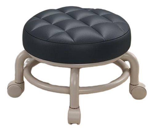 { Silla Con Asiento De Ruedas Taburete De Pedicura Negro