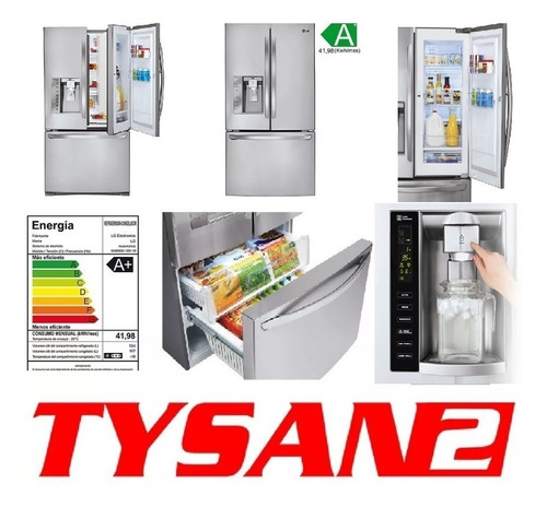 Imagen 5 de 10 de Heladera LG Side By Side French Door 708 Lts En Stock Ya!!!!