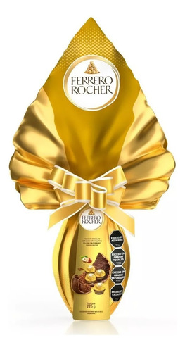 Huevo Ferrero Rocher Con Bombones 225gr