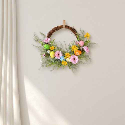 / Corona De Flores Artificiales De Primavera, Estilo C