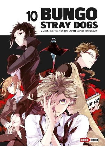 Bungo Stray Dogs: Panini Manga Bungo Stray Dogs N.10, De Kafka Asagiri. Serie Bungo Stray Dogs, Vol. 10. Editorial Panini, Tapa Blanda, Edición 1 En Español, 2019