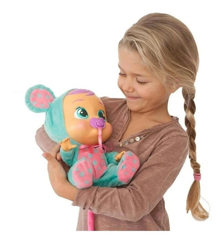 Imagem 4 de 8 de Boneca Cry Babies Lala Ratinha C/ Chupeta Multikids - Br527