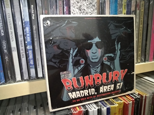 Madrid Area 51 En Vivo - Bunbury - 2 Discos Cd + 2 Dvd New