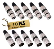 Comprar Conectores Xlr Canon Electrónica Audio Macho Y Hembra, 10pzs