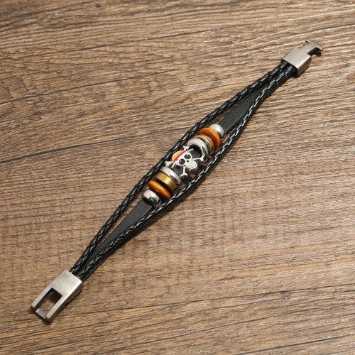 Pulsera Brazalete Anime One Piece Calavera Luffy Diámetro 20 Cm