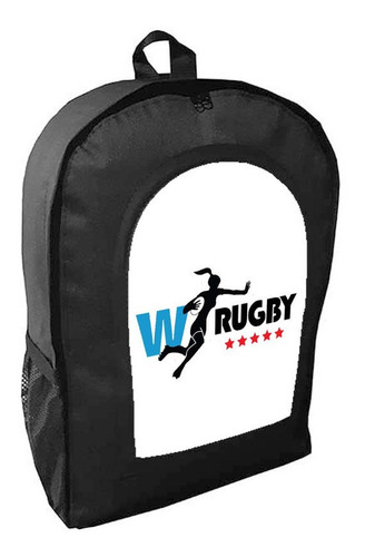 Mochila Negra Rugbi Deportes Art#ar145