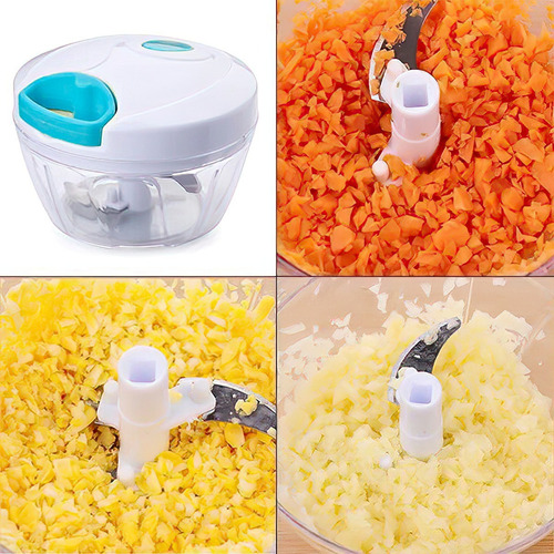 Imagem 4 de 4 de Triturador Manual De Alimentos 123útil Processador 3 Lâminas