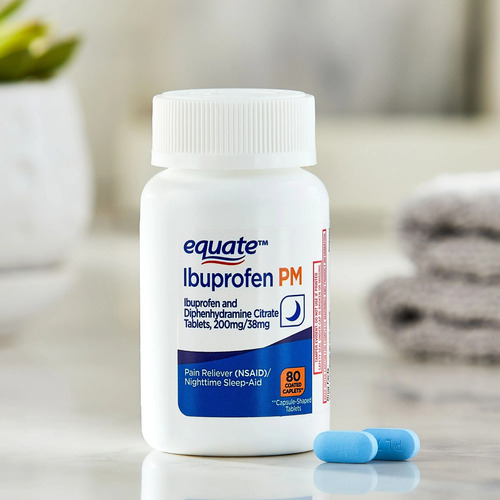 Equate Ibuprofeno Pm Conciliar El Sueño Alivia El Dolor 80p