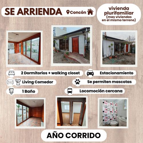 Casa - 2 Habitaciones - 1 Baño - Concón