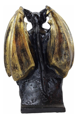 Figura Santa Muerte En Trono De Poder Con Diablo 36 Cm Curad