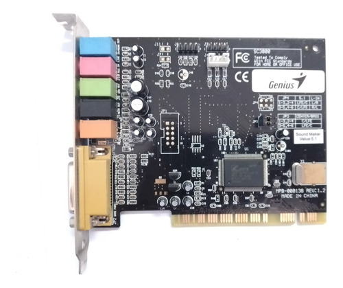 Tarjeta De Sonido Pci Maker Value 5.1 Sc3000 Genius Win 10 (Usado)