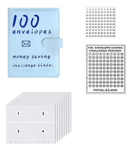 Libro De Desafíos Para Ahorrar Dinero, 100 Sobres, Presupues