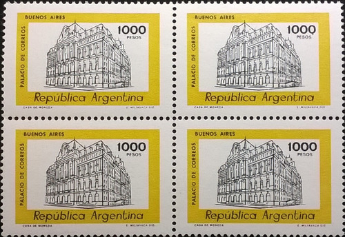 Argentina, Cuadro Gj 1850 Aa Colón 1000p Tiz Fl Mint L11625