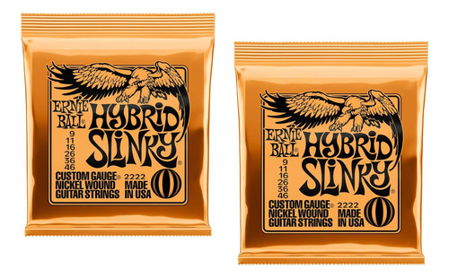 Ernie Ball Hybrid Slinky Guitar Strings, Herida De Níquel, P
