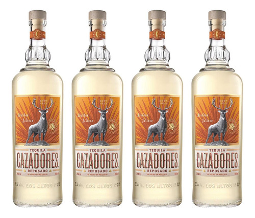 Pack De 4 Tequila Cazadores Reposado 950 Ml