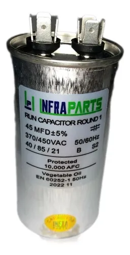 Capacitor Marcha 45uf / 370 - 440v