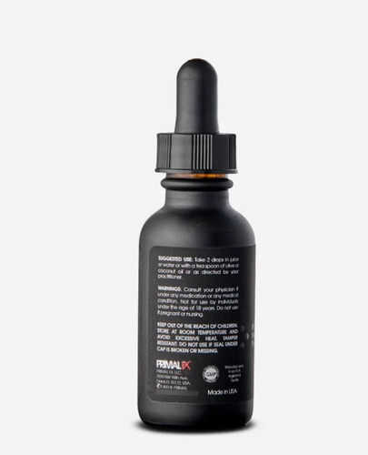 Primal Fx Oregano Oil 80% Carvacrol Timol. Infeccion Candida Orégano