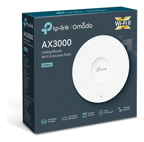 Access Point Tp-link Eap650 Omada Teto Wi-fi 6 Ax3000 Dual