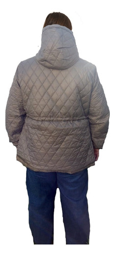 Campera Reversible Piloto Impermeable Y Matelasse Plus Size