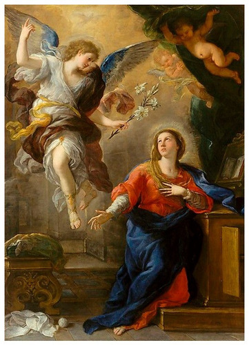 Lienzografia Virgen Anunciacion 120x90 Lienzo Impresion Arte