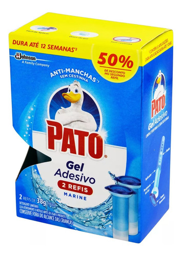 4 Refis 6 Un Cada Desodorizador Sanitário Pato Gel Adesivo