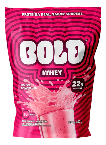 Whey Protein Mousse De Morango Bold 450g