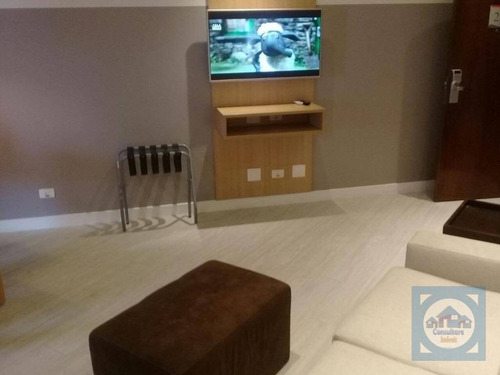 Imagem 11 de 21 de Flat Com 1 Dormitório À Venda, 50 M² Por R$ 424.000,00 - Gonzaga - Santos/sp - Fl0062
