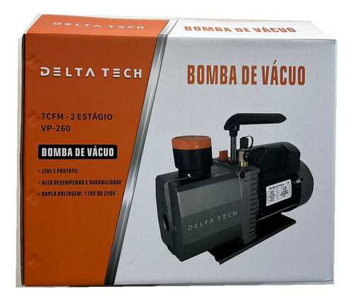 Bomba  Vacuo Automotivo  Bivolt 7cfm Duplo Estagio 