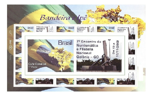 Personalizado Folha 12 Selos 7o Encontro Filatélico Goiânia