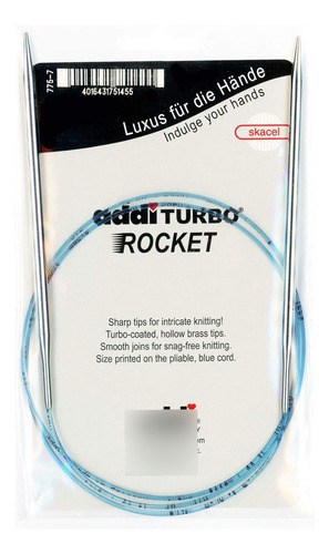 Addi Turbo Sock Rockets Aguja Tejer Circular 39.4 In 1 Ee Uu