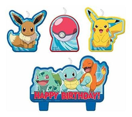 Amscan Juego De Velas De Cumpleaños Con Personajes De Pokemo