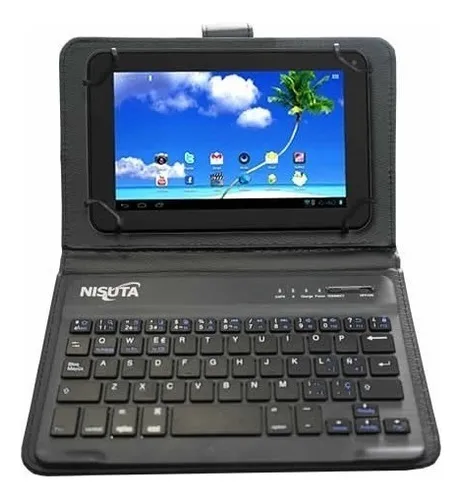 Funda Para Tablet 7 8 PuLG Con Teclado Bluetooth Nsfute78b