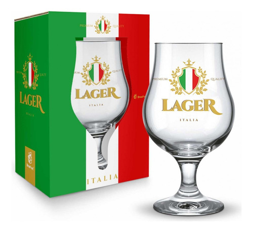 Taça Dublin Na Caixa - Italia Lager Presente Cervejeiro Cor Transparente