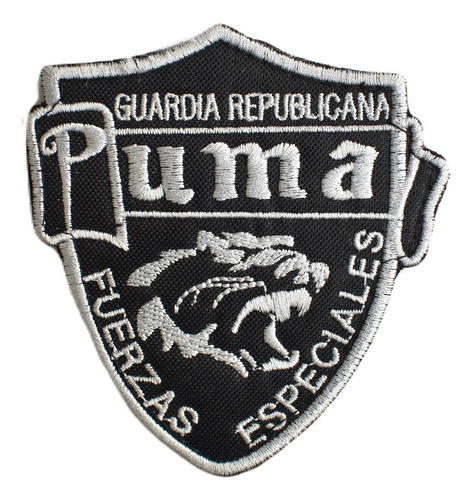 Parche Bordado Velcro Puma Guardia Republicana Dif Colores