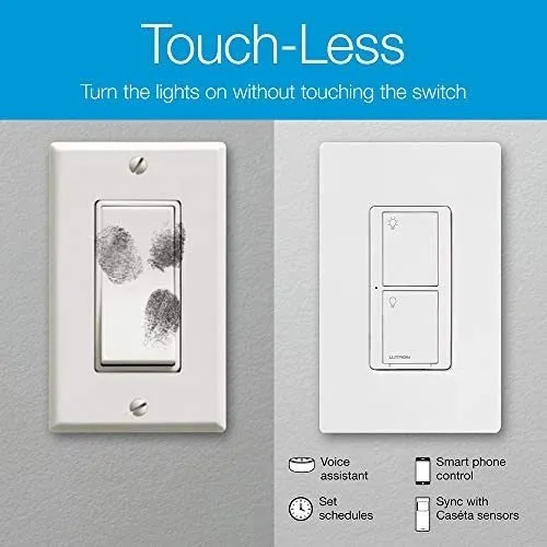 Lutron Caseta Smart Switch Kit Con Mando A Distancia | 3 Vía