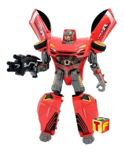 Auto Robot Transformers Con Espada Pistola Luz Y Sonido 7113