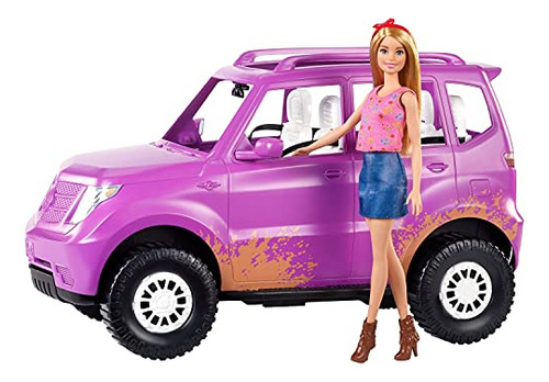 Muñeca Y Vehículo Barbie Gt18