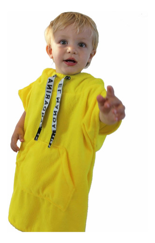 Imagen 4 de 5 de Poncho Toalla Microfibra Niños 2 A 3 Años