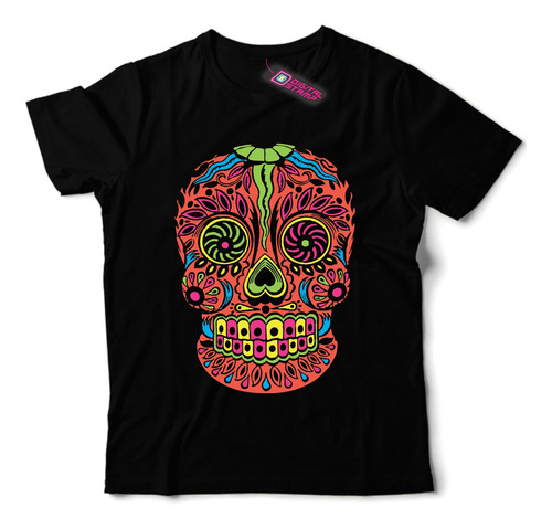 Remera Dia De Los Muertos Mexico Calavera Ca60 Dtg Premium