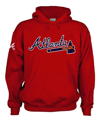 Sudadera Capucha Braves Bravos Atlanta Mlb Beisbol Mod.a Msi