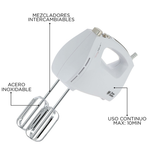 Batidora De Mano 5vel Turbo 250w Ut-tekla300 Ursus Trotter