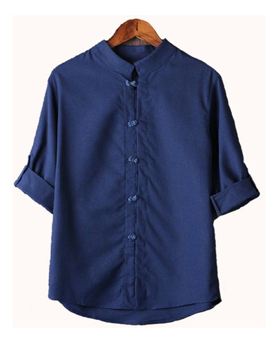 Camisa Clásica Para Hombre Estilo Chino Kung Fu Tops Tang