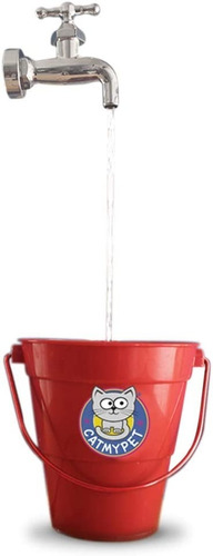 CatMyPet cor vermelho 1L bebedouro fonte para gatos torneira