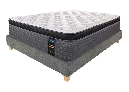 Imagen 1 de 5 de Combo Colchón Eldorado King Therapedik Suave 200 X 200 Cm +