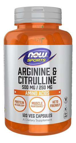 Arginina Citrulina Ultra Concentrada 750mg X120u Musculación