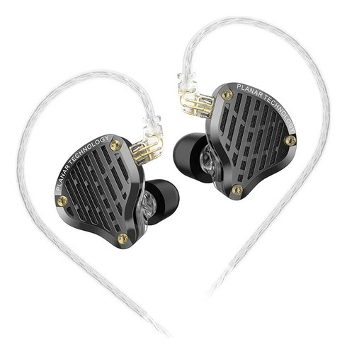 Auriculares intraurales Kz Pr3: controlador magnético plano, sin micrófono, color: negro