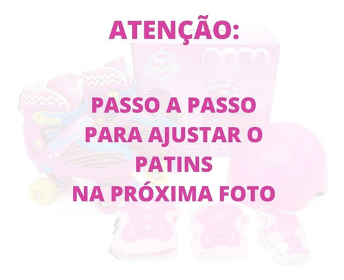 Imagem 8 de 9 de Patins Infantil 4 Rodas Feminino Menina Roller Criança Rosa