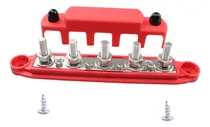 Comprar Bloque De Distribución De Energía De Barra De Bus M8 Rojo