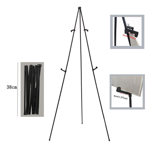 Soporte Telescópico Para Pintura En Lienzo, Base Ajustable