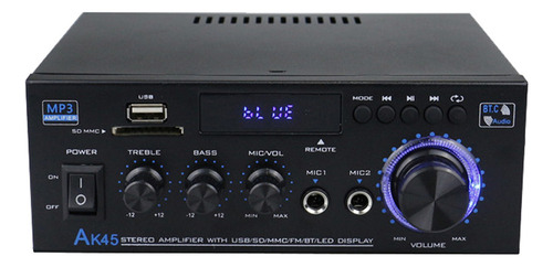 Amplificador De Sonido Ak45 De 12 Voltios, Altavoz De Sonido